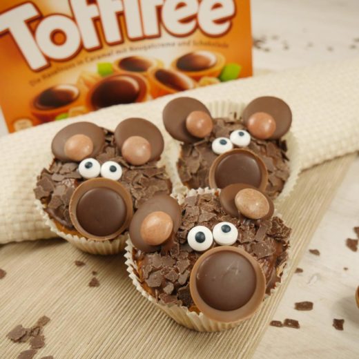 Muffins mit Toffifee I Bären Muffins I Mäuse Muffins - KrümelPlanet