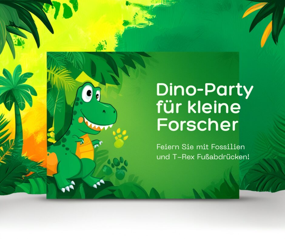 Dino-Party Kindergeburtstag Ideen für 3-6 Jahre